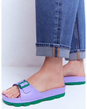 Boden Lyla Single Buckle Sliders - Blue