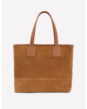 Boden Suede Tote Bag - Brown