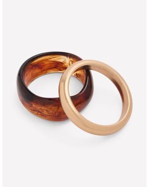Boden Resin Bracelet Pack - Brown