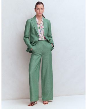 Boden Belgravia Linen Pants - Green