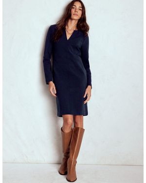 Boden Colette Ottoman Shift Dress - Blue