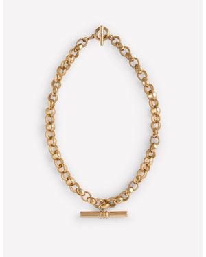 Boden Chunky T-Bar Chain Necklace - Metallic