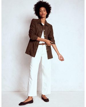 Boden Suede Jacket - White