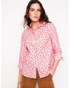 Boden Sienna Cotton Shirt - Red