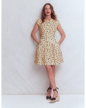 Boden Arabella Short Linen Dress - White