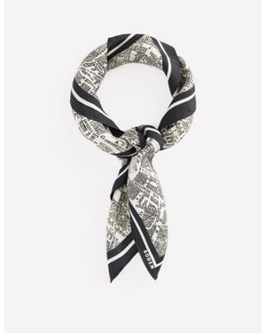 Boden Elisabeth Silk Square Scarf - Blue