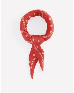 Boden Elisabeth Silk Square Scarf - Pink