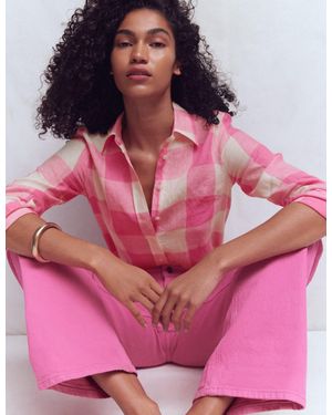 Boden Sienna Linen Shirt - Red