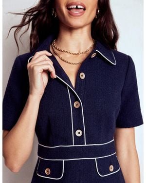 Boden Eda Cotton Shift Dress - Blue