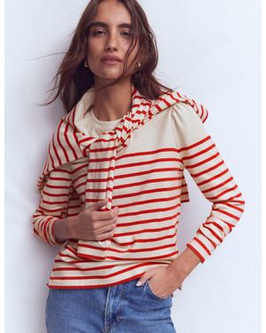 Boden Button Shoulder Mariner - Brown