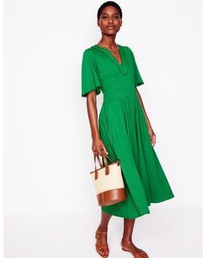 Boden Maddie Trim Jersey Dress - Green
