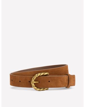 Boden Twist Buckle Belt - Brown