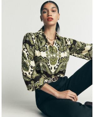 Boden Long Sleeve Printed Shirt - Green