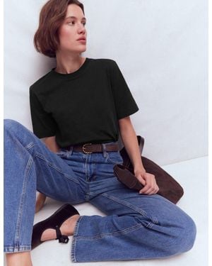 Boden Ren Relaxed Cotton T-Shirt - Blue