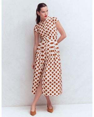 Boden Arabella Cotton Maxi Dress - Brown