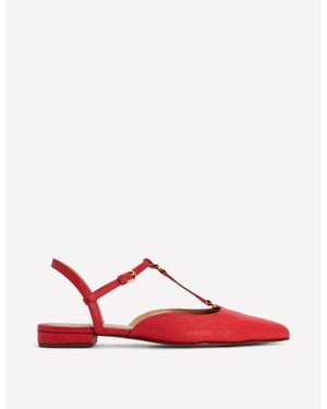 Boden T-Bar Point Flats - Red