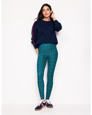 Boden High Waist Pocket leggings French Navy, Fantastical - Pink