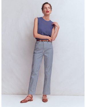Boden High Rise Straight Jeans - White