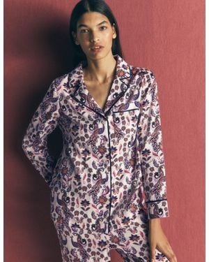 Boden Cotton Pyjama Shirt - Multicolour