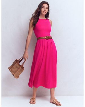 Boden Saoirse Smock Back Dress - Pink
