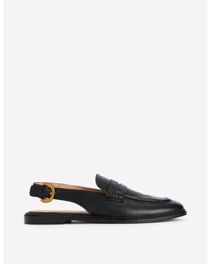 Boden Nya Slingback Penny Loafers - Black