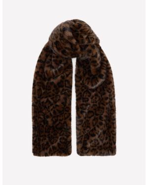 Boden Faux Fur Scarf - Brown