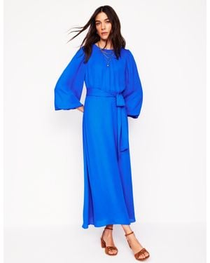 Boden Blouson Sleeve Midi Dress - Blue
