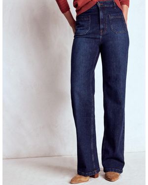 Boden Straight Leg Pocket Jeans - Blue