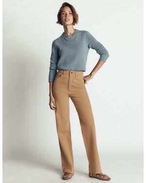 Boden High Rise Column Leg Jeans - Blue