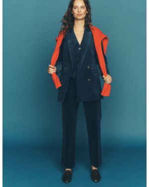 Boden Double Breasted Blazer - Blue