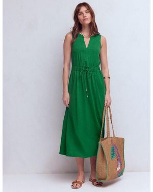 Boden Delphine Midi Jersey Dress - Green