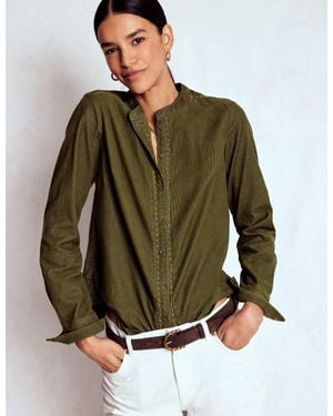 Boden Victoria Cord Shirt - Green