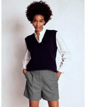 Boden Wool Tailored Shorts - Multicolour