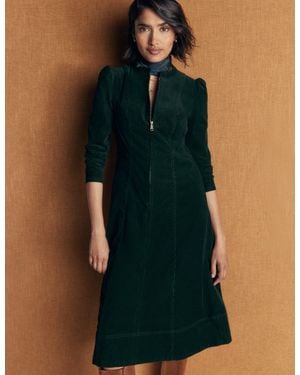 Boden Una Cord Midi Dress - Blue