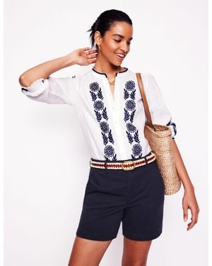 Boden Barnsbury Chino Shorts - White