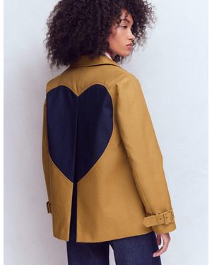 Boden Heart Swing Trench - Blue