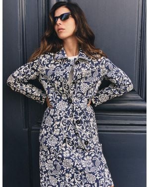 Boden Fife Jacquard Chore Jacket - Blue