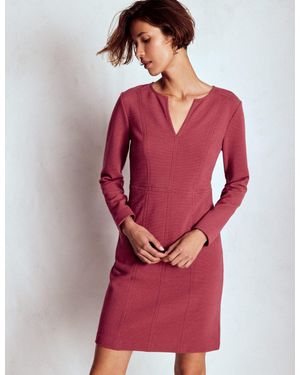 Boden Colette Ottoman Shift Dress - Red