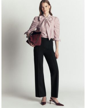 Boden Straight Leg Ponte Pants - Black