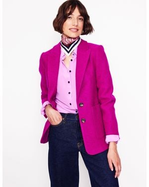Boden Marylebone Textured Blazer - Pink
