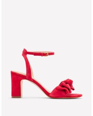 Boden Bow Heeled Sandals - Red
