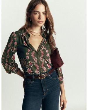 Boden Collared Jersey Shirt - Black