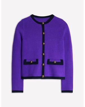 Boden Holly Knitted Jacket Ameythyst - Purple