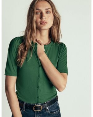 Boden Supersoft Short Puff Shirt - Green