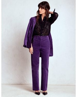 Boden Canonbury Cord Pants - Purple