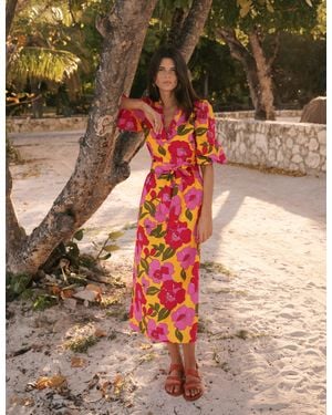 Boden Octavia Cotton Dress - Multicolour