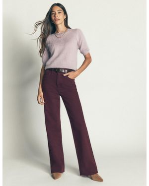 Boden High Rise Column Leg Jeans - Blue