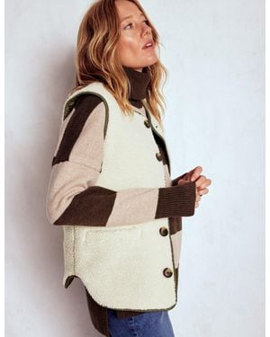 Boden Clerkenwell Reversible Gilet Jacket - Natural