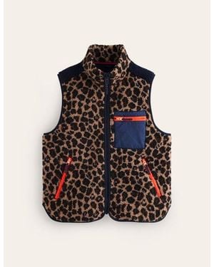 Boden Truro Borg Vestleopard - Black