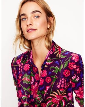 Boden Marylebone Blazer Aus Samt - Rot